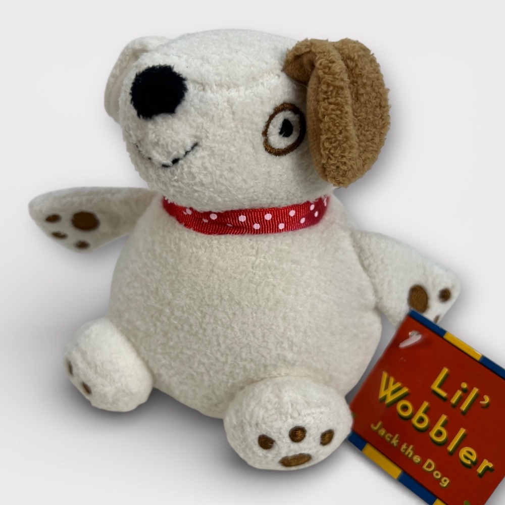 Lil Wobbler Self Righting Wobble Baby Toy Musical Jingle Bells NEW Jack the Dog